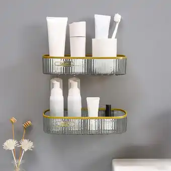 Walmart ViYW Light Bathroom Bathroom Shelf Wall Mounted Toilet Bathroom Vanity Shelf offer