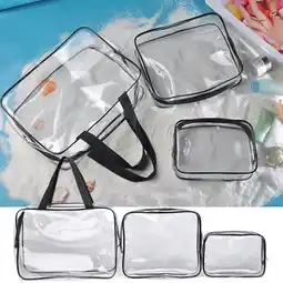 Walmart Generic Pvc Transparent Wash Bag Wash Bag Storage Bag Thickened Suit Travel Makeup Bag Beach Bag offer