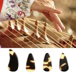 Walmart Fairnull Chinese Zither Guzheng Practice Professional Artificial Faux Fingernails Tips offer