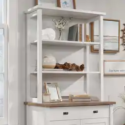 Walmart Sauder Cottage Road Library Hutch, White Finish offer