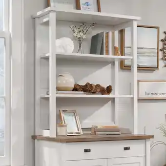 Walmart Sauder Cottage Road Library Hutch, White Finish offer