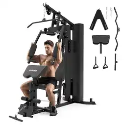 Walmart Syedee Home Gym Workout Station, Full Body Traning Weight Cable Machine with 138lbs Weight Stack offer