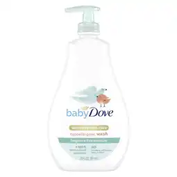 Walmart Baby Dove Sensitive Skin Care Baby Wash Fragrance Free Hypoallergenic, 20 oz offer