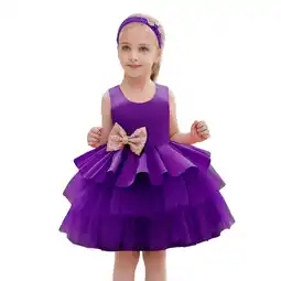 Walmart WAYUTE Children Full Moon Dress Girls Cake Dress Infant Sundress First Birthday Dress offer