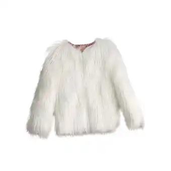 Walmart ZyeKqe Girls Fuzzy Fleece Coat Long Sleeve Cute Jackets Toddler Baby Winter Thicken Warm Outwear offer