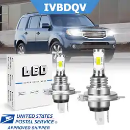 Walmart For Honda Pilot 2003-2005 LED Headlight Bulb H4 High/Low Beam 2Pcs 6500K Super Bright White offer