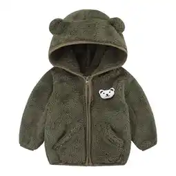 Walmart TOOYOU Boys Coats Baby Bear Ears Hooded Zipper Jacket Warm Winter Outwear 18-24 Months offer