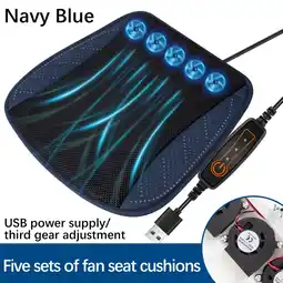 Walmart Clearance & Promo Indoor Outdoor Garden Car Summer CoolingSeat Cushion With USB Fan Chair Seat Pad offer