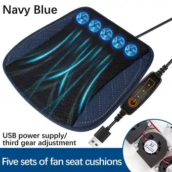 Walmart Clearance & Promo Indoor Outdoor Garden Car Summer CoolingSeat Cushion With USB Fan Chair Seat Pad offer