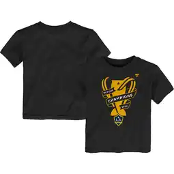 Walmart Toddler Fanatics Black LA Galaxy 2024 MLS Cup Champions Locker Room T-Shirt offer