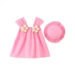 Walmart WAYUTE Child Baby Girls Dresses Summer Toddler Sundress Floral Ruched Sleeveless Kids Dress offer