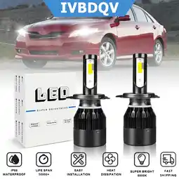 Walmart For Toyota Camry 1997-1999 LED Headlights H4 High/Low Beam Conversion Kit Bright White Bulb 2Pcs offer