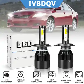 Walmart For Toyota Camry 1997-1999 LED Headlights H4 High/Low Beam Conversion Kit Bright White Bulb 2Pcs offer