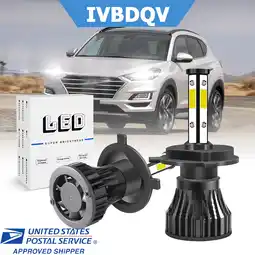 Walmart Pair H4/9003 LED Headlights For Hyundai Tucson 2010-2013 High/Low Beam Kits 6000K Super White offer