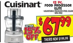 Ollie's CUISINART 12 PC. FOOD PROCESSOR ELITE offer