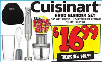 Ollie's Cuisinart Hand Blender Set offer