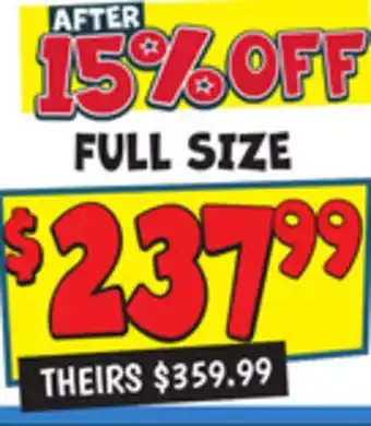 Ollie's FULL SIZE MATTRESS offer