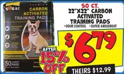 Ollie's 50 Ct. 22 x22 Carbon Activated Training Pads offer