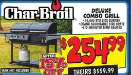 Ollie's Char-Broil Deluxe Combo Grill offer