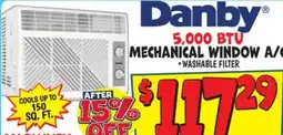 Ollie's DANBY 5,000 BTU Mechanical Window A/C offer