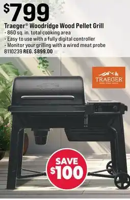 Ace Hardware Traeger Woodridge Wood Pellet Grill offer