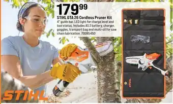 Ace Hardware STIHL GTA 26 Cordless Pruner Kit offer