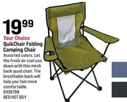 Ace Hardware QuikChair Folding Camping Chair offer