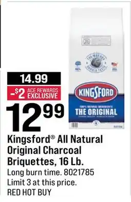Ace Hardware Kingsford All Natural Original Charcoal Briquettes Lb offer