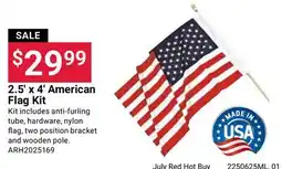 Ace Hardware 2.5' x 4' American Flag Kit offer