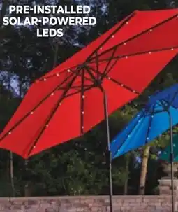 Ace Hardware 9' Solar LED Market Umbrella offer
