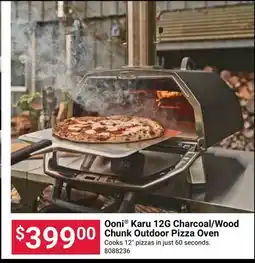 Ace Hardware Ooni Karu 12G Charcoal/Wood Chunk Outdoor Pizza Oven offer
