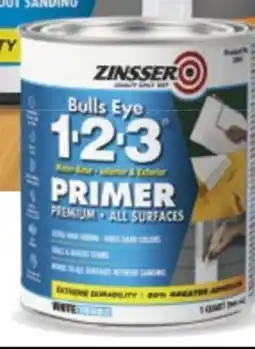 Ace Hardware Zinsser Bulls Eye 1-2-3 Primer, 1 Qt offer
