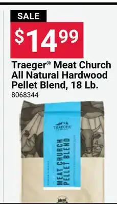 Ace Hardware Traeger Meat Church All Natural Hardwood Pellet Blend, 18 Lb offer