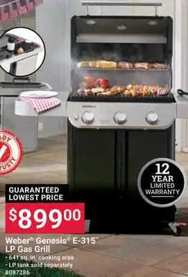Ace Hardware Weber Genesis E-315 LP Gas Grill offer