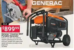 Ace Hardware Generac Cosense 50ST Portable Generator offer