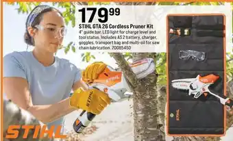 Ace Hardware GTA 26 Cordless Pruner Kit offer