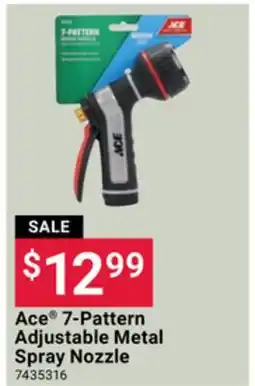 Ace Hardware Ace 7-Pattern Adjustable Metal Spray Nozzle offer