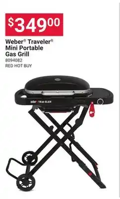 Ace Hardware Weber Traveler Mini Portable Gas Grill offer