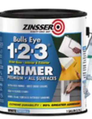 Ace Hardware Zinsser Bulls Eye 1-2-3 Primer, 1 Gal offer
