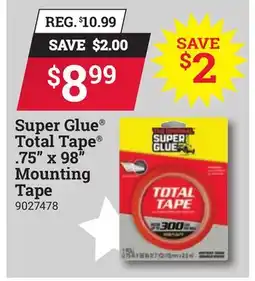 Ace Hardware Super Glue Total Tape . 75 x 98 Mounting Tape offer