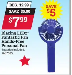Ace Hardware Blazing LEDz Fantastic Fan Hands-Free Personal Fan offer