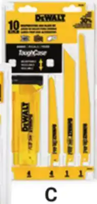 Ace Hardware Select DEWALT Hand Tools & Accessories C. 10 Pc. Reciprocating Saw offer