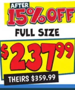 Ollie's FULL SIZE MATTRESSES offer