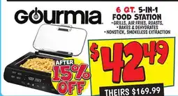 Ollie's GOURMIA 6 QT. 5-IN-1 FOOD STATION offer