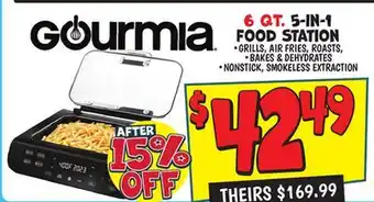 Ollie's GOURMIA 6 QT. 5-IN-1 FOOD STATION offer