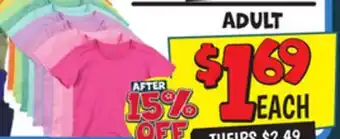 Ollie's ADULT SHIRT BUYOUT offer