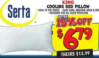 Ollie's KING Cooling Bed Pillow offer