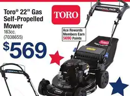 Ace Hardware Toro 22 Gas Self-Propelled Mower offer