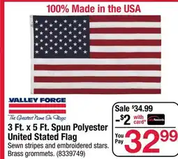 Ace Hardware 3 Ft. x 5 Ft. Spun Polyester United Stated Flag offer