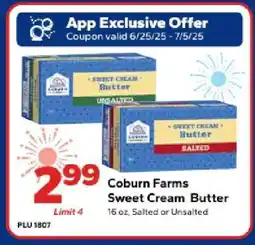 Save a Lot Coburn Farms Sweet Cream Butter offer